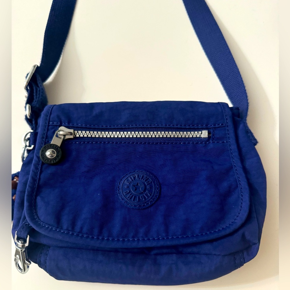 Kipling Live Light Sabian Blue Mini Messenger Crossbody Flap Bag NWOT